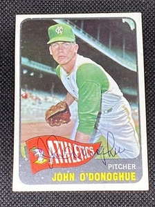 John O'Donoghue Athletics Signed Auto Autographed 1965 Topps Card #71 ~ COA - Picture 1 of 6