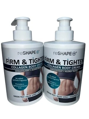 2x Reshape+ Collagen Cream Face & Body Lotion 15oz Dry Skin New - Image 1 of 2