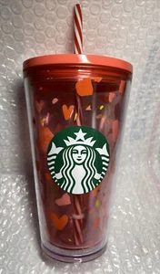 Starbucks Valentine 2020 Double Insulated Tumbler- Grande Pink- Used - Picture 1 of 6