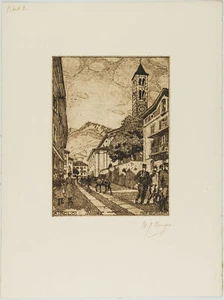 W. BURGER (1882-1964), Airolo, Mappe m. Ansichten, um 1920, Offsetdruck - Bild 1 von 4