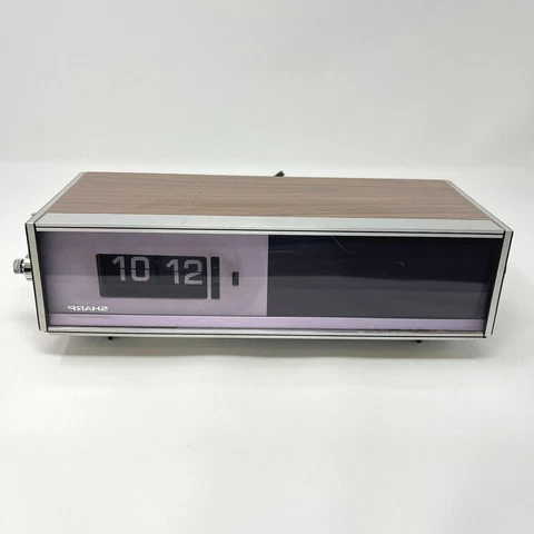 Vintage Sharp FXC-39M Alarm Flip Clock AM FM Radio Cover