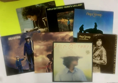 7x ARLO GUTHRIE LP Lot: 1970-1979 ALL ORIGINAL ALL MINT MINUS, NEAR MINT ML 2147 - Imagem 1 de 4