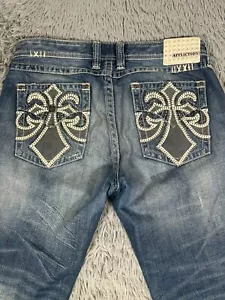 Affliction Jeans Mens 34x34 (36x34) Blue Cooper Bootcut Denim - Picture 1 of 16