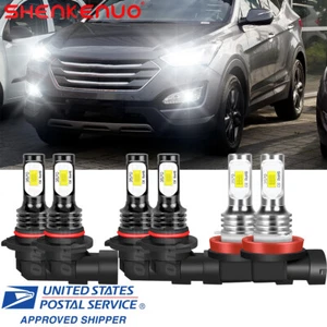 Faro LED alto/bajo + bombillas antiniebla súper blanco para Hyundai Santa Fe 2019-2020 - Imagen 1 de 11