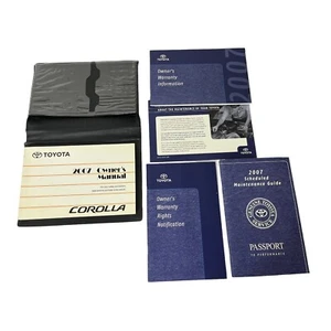 2007 Toyota Corolla Owner's Manual Book Set With Deluxe Case - Picture 1 of 3