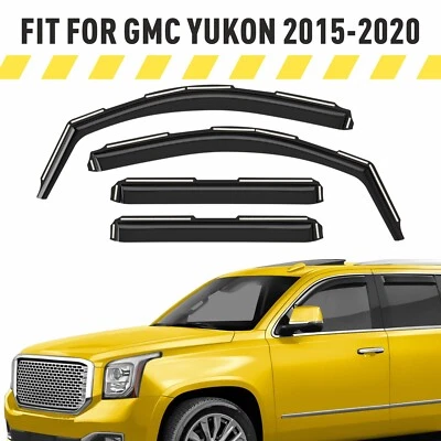 Protectores de lluvia viseras de ventilación para GMC Yukon 2015-2020 Foto 1 de 4