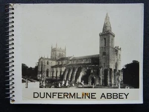 Fife 12 x DUNFERMLINE ABBEY c1950s RP Photocard Booklet by Valentine - Picture 1 of 14