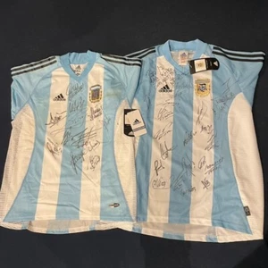Rare item! Argentina national team uniform signed by hand 2002 FIFA World Cup - Picture 1 of 24
