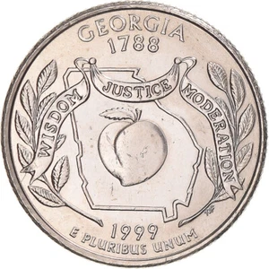 [#1045785] Coin, United States, Georgia, Quarter, 1999, U.S. Mint, Philadelphia, - Picture 1 of 2