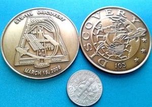 Medalla JOSEPH ACABA Puerto Rico ASTRONAUTA NASA Space Shuttle Coin Token Ficha - Picture 1 of 11