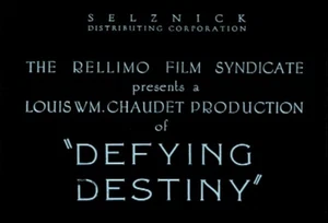 Silent Movie Defying Destiny 1923 Monte Blue Remastered Rare Vintage Film DVD - Picture 1 of 11