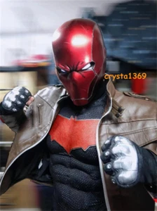 NEW Red Hood Helmet Collectible Cosplay 3D Printed LED Eyes Mask Cosplay Props - Picture 1 of 12