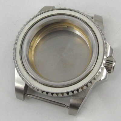 Caja de reloj PARNIS 40mm SS apta para movimiento ETA 2836 MIYOTA NH35A cristal de zafiro Foto 1 de 4