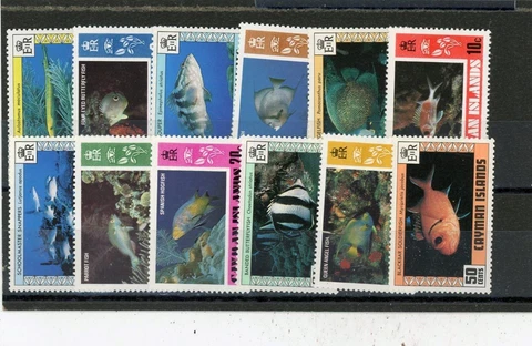 Cayman Islands 1978 Fish Scott# 405-18 Mint NH Cover