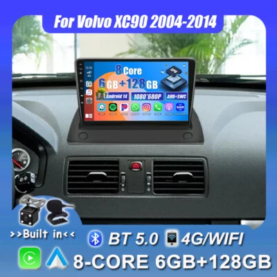 6G+128GB Android14 Car Stereo GPS CarPlay Head Unit💥For Volvo XC90 2004-2014💥  - Image 1 of 4