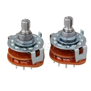 2PCS  Channel Band Rotary Switch Selector 2-Pole 6-Position - Picture 1 of 8