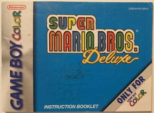 Super Mario Bros. Deluxe MANUAL ONLY (Nintendo Game Boy Color, 1999) - Picture 1 of 1