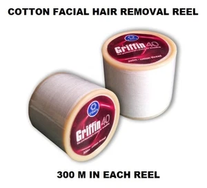 3 REEL OF GRIFFIN EYEBROW COTTON THREAD FOR SPECIAL EYEBROW & FACE HAIR REMOVAL - Picture 1 of 1