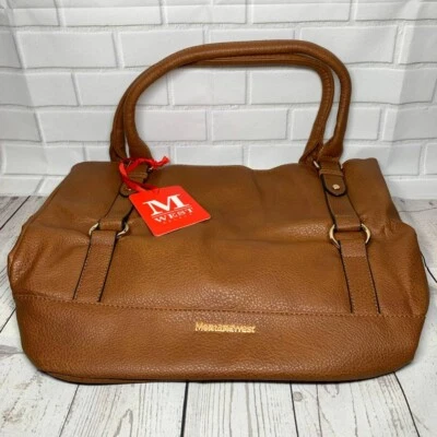 Montana West Brown Handle Shoulder Tote Bag MWC-08BR New - Image 1 of 4
