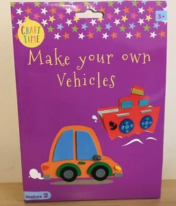 Make and Design Your Own Vehicles Boat Ship DIY Kit Crafts Kids - Picture 1 of 2