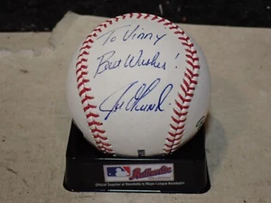 JOE GIRARDI NEW YORK YANKEES  AUTOGRAPH BALL PERSONALIZED TO VINNY - Picture 1 of 2