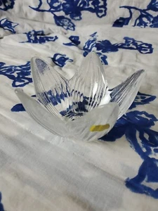 Rosenthal Studio Line Bleikristall German Glass Flower Petal Bowl 6" Dia W Tag+ - Picture 1 of 6