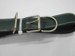 CASUAL CANINE Dog walking Collar Large Black Leather 22" to 26" x 1 3/8" - Bild 1 von 6