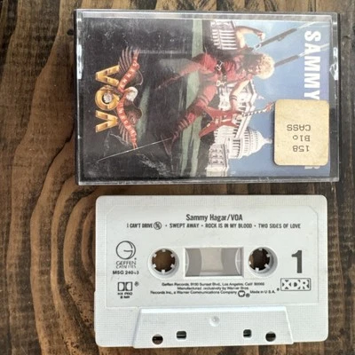 Vintage Sammy Hagar VOA (Tape Cassette,1984 Geffen) Tested Red Rocker Van Halen - Image 1 of 4