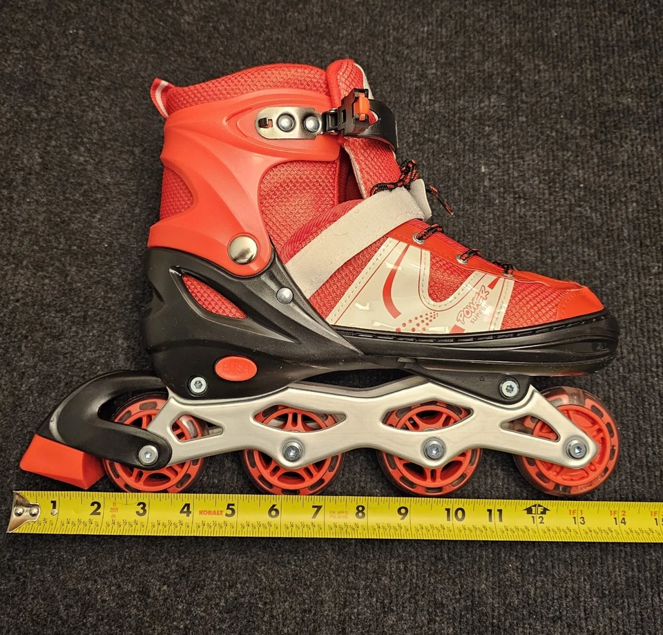 Sapatos ajustáveis patins lâminas em linha para crianças de 8 a 12 anos meninos e meninas - Imagem 1 de 4