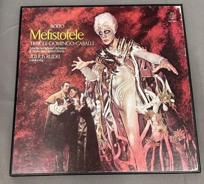 “MEFISTOFELE” BOITO: Triegle, Domingo, Caballe 3xLP Box Set Angel SCLX-3806  VG+ - Image 1 of 4