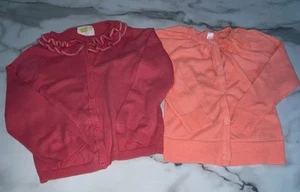Cardigan Sweater Set of 2 Toddler Girls Cherokee & Crazy 8 Size 3T - Picture 1 of 9