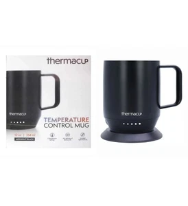 THERMACUP TM110CUPBKMID1231546 Temperature Controlled Self Heating Coffee Mug - Picture 1 of 4