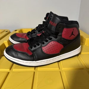 NIKE JUMPMAN JORDAN Athletic Shoes Black Red Preowned Size 11.5 AR3762-006 - Picture 1 of 5