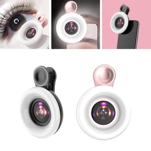 Mobile Phone Fill Light 15x Macro Lens for iPhone Camera Video Recording - Picture 1 of 14