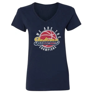 2025 Basketball Champions - Indiana Victory Design Ladies' V-Neck Tshirt - Picture 1 of 3