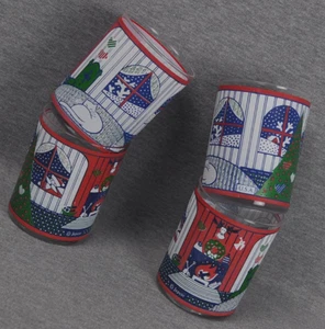 Jebcor EE. UU. Twas La Noche Antes de Navidad Doble Antiguo Gafas Lote de 4 - Imagen 1 de 12