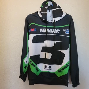 Tomac #3 Kawasaki Motorrad Kapuzen Pullover Shirt Gr. L Jugend - Bild 1 von 20