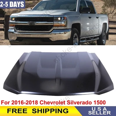 Front Hood Panel Aluminum For 2016 2017 2018 Chevrolet Silverado 1500 GM1230453 - Image 1 of 4