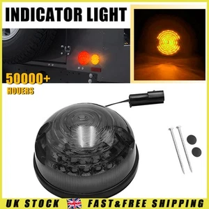 1x For Land Rover Defender LSL 73mm Smoked LED Round Indicator Light XFD500050 - Picture 1 of 9