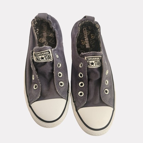 Sneakers Converse All Star donna slip on tela taglia 10 motivo cuore interno