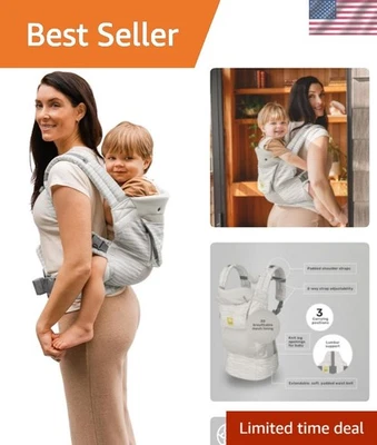 Эргономичная переноска для ребенка ясельного возраста LÍLLÉbaby 3 в 1 — мраморная, 25–60 фунтов, машинная стирка - Изображение 1 из 4