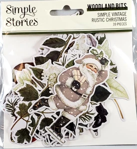 Einfache Vintage rustikale Weihnachten Wald Bits 39 Teile Stanzformen Simple Stories - Bild 1 von 2