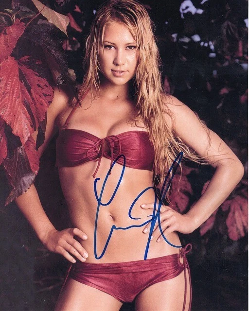 Anna Kournikova Firmado a Mano 8 x 10 Foto Autógrafo Estrella del Tenis Foto 1 de 1