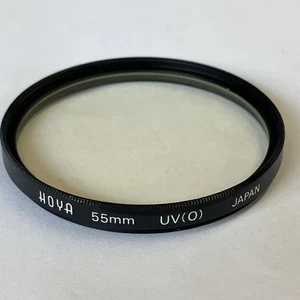 Filtro de lente HOYA 55mm UV (0) Japón de colección, como nuevo - Imagen 1 de 4
