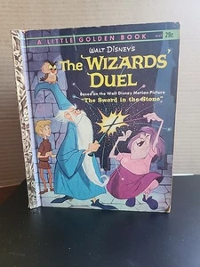 1st Ed A Little Golden Book The Wizards Duel Sword In The Stone Disney 1963 - Bild 1 von 7