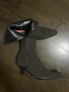 PRADA Milano Kitten Heel Boots - Picture 1 of 5