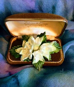 Large VTG Fine Bone China Brooch Floral Bouquet π Valentine π #C310# *Item#23* - Picture 1 of 12