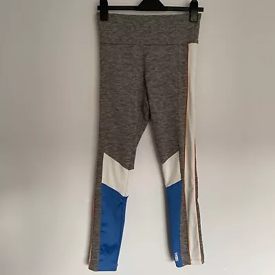 Primark 10 12 Workout Leggings Small Grey Blue Gym Running • 3.65€