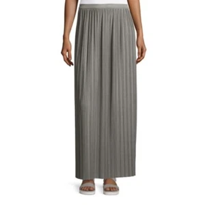 THEORY Osnyo Camiseta Drapeada Plisada Maxi Falda Gris Talla M - Imagen 1 de 5