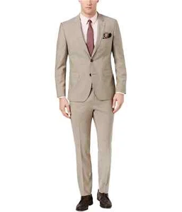 Pantalone elegante uomo Hugo Boss piatto davanti beige 100% lana taglia 42 #B - Foto 1 di 1